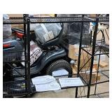 Origami Shelving Unit | Fold-Up | 4-Tier with (2) Extender Shelves and 2" Caster Wheels