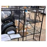 Origami Shelving Unit | Fold-Up | 4-Tier with (2) Extender Shelves and 2" Caster Wheels