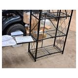 Origami Shelving Unit | Fold-Up | 4-Tier with (2) Extender Shelves and 2" Caster Wheels
