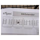 Origami Shelving Unit | Fold-Up | 4-Tier with (2) Extender Shelves and 2" Caster Wheels