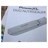 Power XL Duo Nutrisealer Food Sealer Machine (in original packaging)