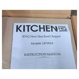 Kitchen HQ 34-oz Glass Bowl Chopper LB7002A (in original packaging)