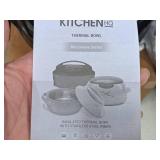 Kitchen HQ Thermal Bowl Microwave Series Insulated Thermal Bowl with Stainless Steel Inner (in original packaging)
