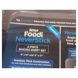Ninja Foodi NeverStick Baking Sheet Set - 9"x13" and 11"x17" 2-piece (in original packaging)