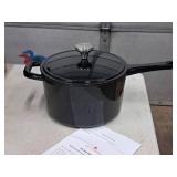 Covered Cast Iron 3.5-qt Sauce Pan - Cook