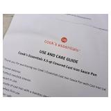 Covered Cast Iron 3.5-qt Sauce Pan - Cook