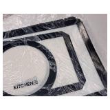 Kitchen HQ Silicone Baking Mats 5-piece (Black Edge) (in original packaging)