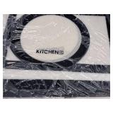 Kitchen HQ Silicone Baking Mats 5-piece (Black Edge) (in original packaging)