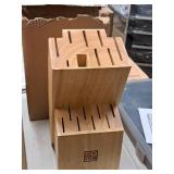Miracle Blade Wooden Knife Block (in original packaging)