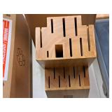 Miracle Blade Wooden Knife Block (in original packaging)