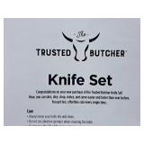 Trusted Butcher Knife Set (in original packaging) with Case