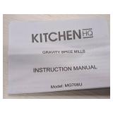 Lot of (2) Kitchen HQ Assorted Grinder / Spice Mills