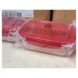 Anchor Hocking® Glass Food Storage Set 6-piece (in original packaging)