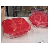 Lot of (2) Lock n Lock® Glass Food Storage Container with Lid