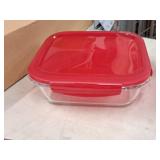 Lot of (2) Lock n Lock® Glass Food Storage Container with Lid