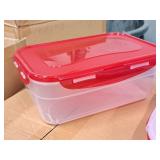 Lot of (4) Lock n Lock® Plastic Food Storage Container with Lid 6"x9"x3-1/2" (in original packaging)
