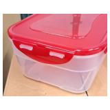 Lot of (4) Lock n Lock® Plastic Food Storage Container with Lid 6"x9"x3-1/2" (in original packaging)