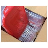 Lot of (4) Lock n Lock® Plastic Food Storage Container with Lid 6"x9"x3-1/2" (in original packaging)