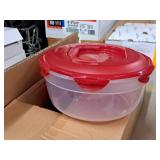 Lot of (2) Lock n Lock® Plastic Food Storage Containers with Lid and Handle 5-1/2"x11" (in original packaging)