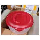 Lot of (2) Lock n Lock® Plastic Food Storage Containers with Lid and Handle 5-1/2"x11" (in original packaging)