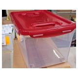 Lot of (1) Lock n Lock® Plastic Food Storage Container with Lid and Handle on Rollers 11-1/2"x17-1/2"x8-1/2" (in original packaging)
