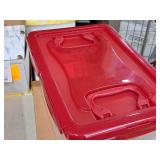 Lot of (1) Lock n Lock® Plastic Food Storage Container with Lid and Handle on Rollers 11-1/2"x17-1/2"x8-1/2" (in original packaging)