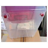 Lot of (1) Lock n Lock® Plastic Food Storage Container with Lid and Handle on Rollers 11-1/2"x17-1/2"x8-1/2" (in original packaging)