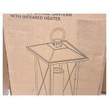 Duraflame® 28" Portable LED Electric Flameless Candle Lantern with Infrared Heater (in original packaging)