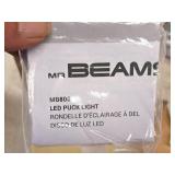 Lot of (4) Mr Beams LED Puck Lights (White) (in original packaging)