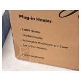 Lot of (2) Hunter Plug-In Heaters (in original packaging)