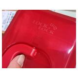 Lot of (2) Lock n Lock® Plastic Food Storage Bin with Lid, Handle and 3 Removable Food Separator Cups (in original packaging)