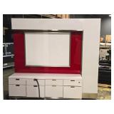 Display Cabinet | Rolling | Lighted | 2-Sided