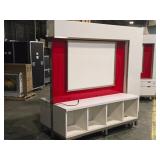 Display Cabinet | Rolling | Lighted | 2-Sided