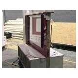 Display Cabinet | Rolling | Lighted | 2-Sided