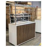 Display Case | Rolling 2-shelf