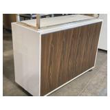 Display Case | Rolling 2-shelf