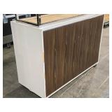 Display Case | Rolling 2-shelf