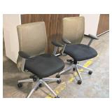 Lot of (2) Rolling Office Arm Chair