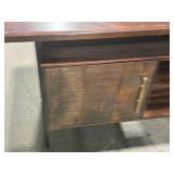 Wood Office Desk with Rolling Office Chair