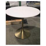 Granite Top Pedestal Table 30" x 35 1/2"