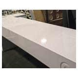 Wooden Display Table on rollers 8