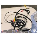 Lot of (1 Tote Bin) A/V Cables, Dimmer Switches (assorted)