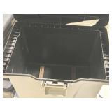 Lot of (4) Plastic File Boxes