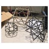 Lot of (3) Modern theme Metal Home Décor (assorted)
