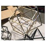 Lot of (3) Modern theme Metal Home Décor (assorted)