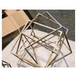 Lot of (3) Modern theme Metal Home Décor (assorted)