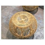 Lot of (4) Wicker Stools