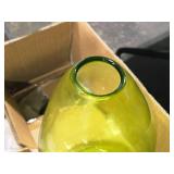 Lot of (6) Lagoon Vases / Display Décor 12" x 6" (Green)