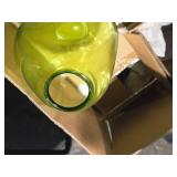 Lot of (4) Lagoon Vases / Display Décor 12" x 6" (Green)