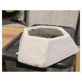 Lot of (7) Plaster Vase Décor / Centerpiece 4" x 11"